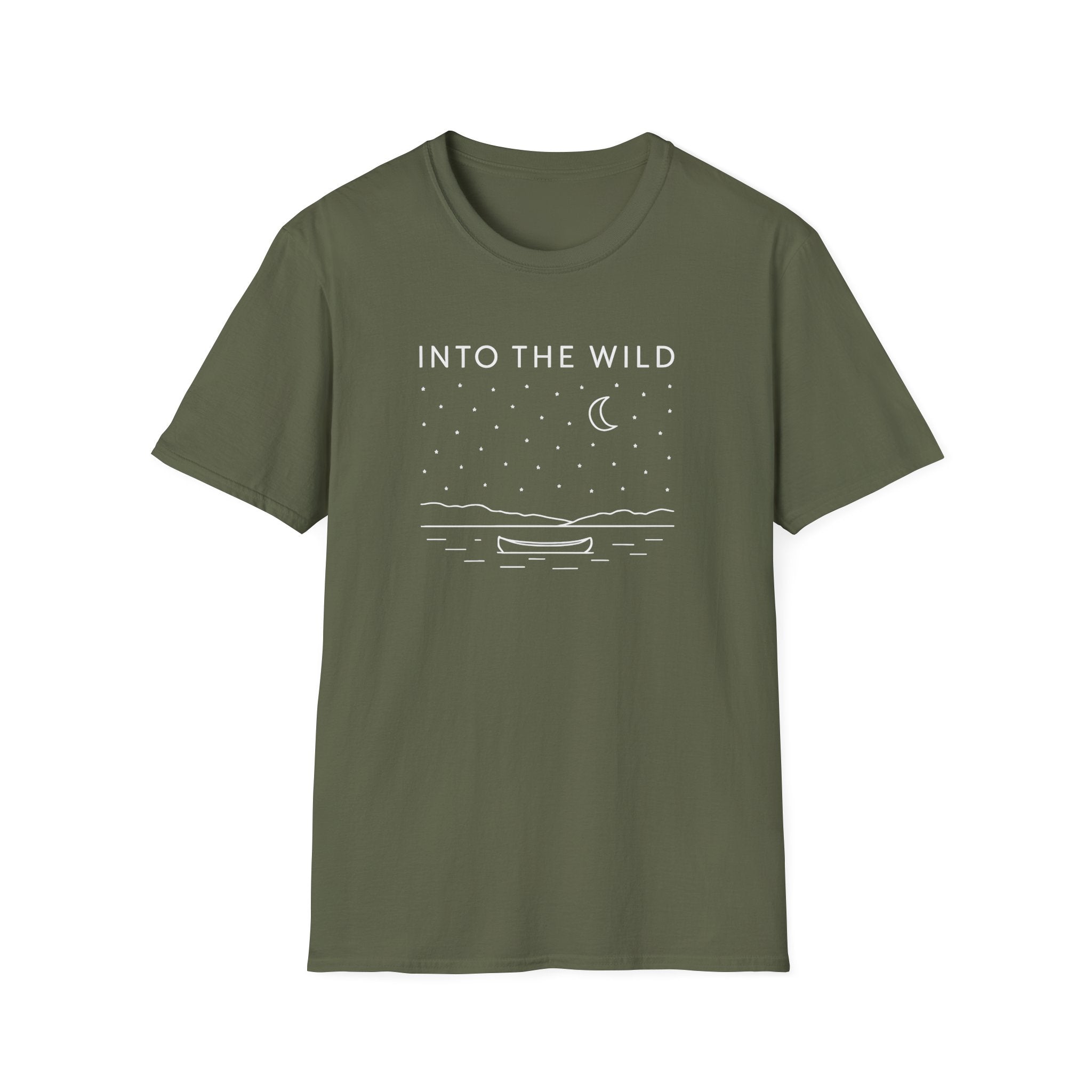 Moonlit Night Boat T-Shirt
