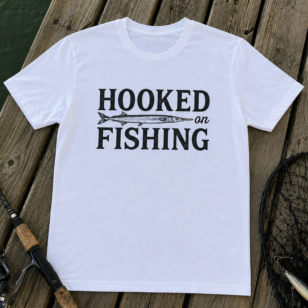 "Hooked on Fishing" T-Shirt